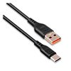  USB 2.0 - USB Type-C, 1.0 GoPower GP01T, Black, 2.4A