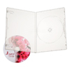 Коробка DVD Box 9 мм  для 1  диска, цвет белый полупрозрачный