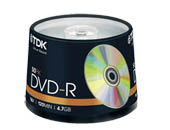 ���� �� TDK DVD-R � DVD+R