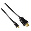 ������ HDMI (Am) -- micro HDMI (m)  1.4 HAMA, gold 24K, 2 �����, blister