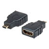 ���������� HDMI (f) -- micro HDMI (m)  1.4 HAMA, gold 24K, blister