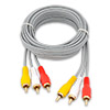  3xRCA (m) --  (m) SmartBuy, nickel, 3 