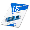  USB Flash () SmartBuy Glossy  16Gb  Blu () 