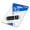  USB Flash () SmartBuy Quartz  32Gb  Black () 