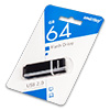  USB Flash () SmartBuy Quartz  64Gb  Black () 