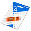  USB Flash () SmartBuy Glossy  4Gb  Orange () 