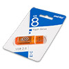  USB Flash () SmartBuy Glossy  8Gb  Orange () 