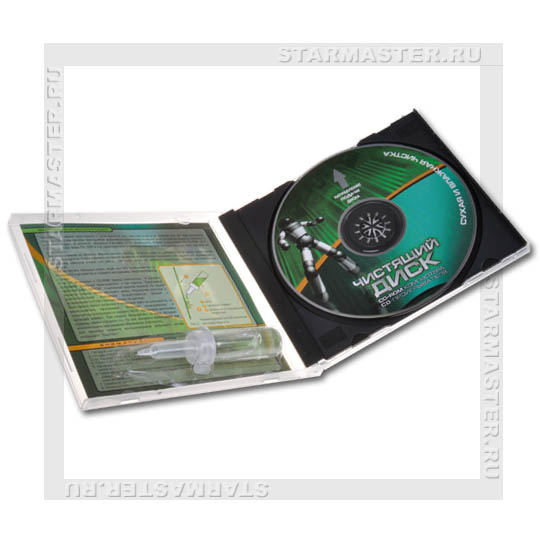 Склад-магазин СтарМастер: Чистящий CD-диск влажный для CD-привода,VS